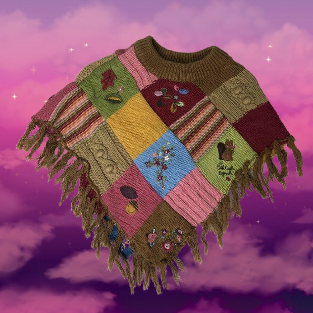 Oshkosh B’Gosh Fall Knit Poncho Scarf